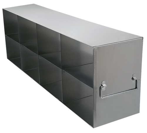 stainless steel laboratory freezer rack for 3 75 high cryo boxes four deep by two high 