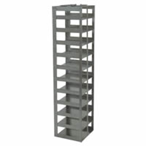 stainless steel freezer rack for chest freezers to store plastic 100 place hinged cryoboxes 