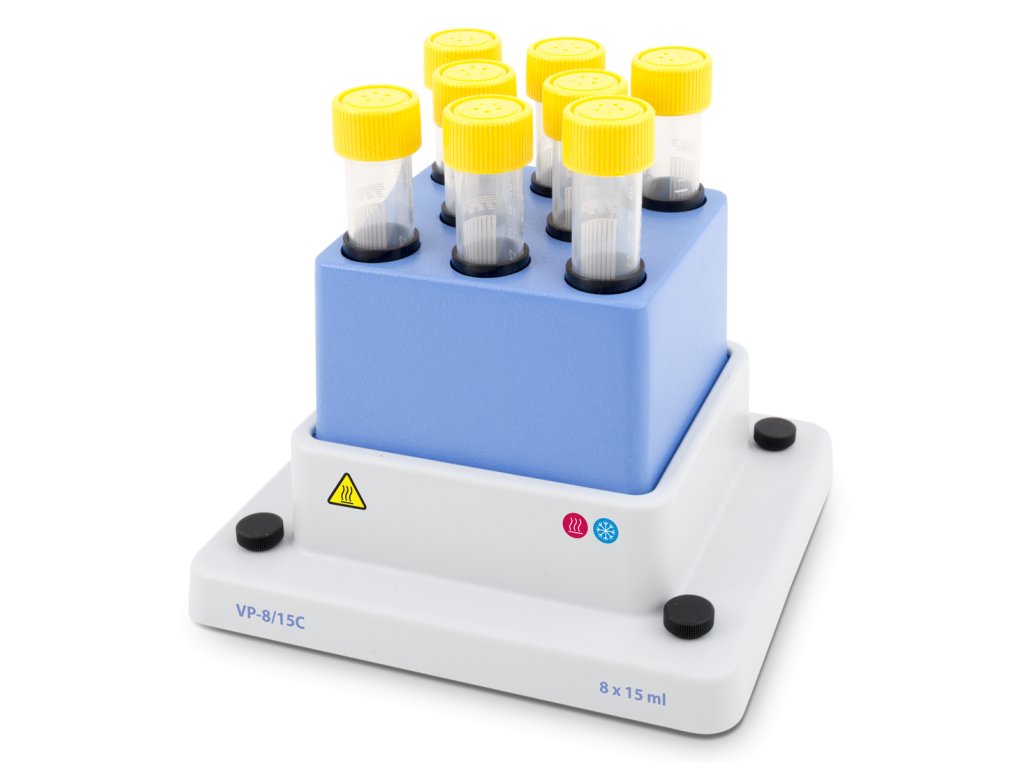 Block VP-8/15C, 8 x 15 ml conical tubes for TS-100C